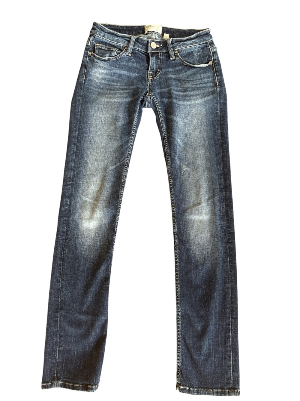 BKE Stella Very Low Rise Straight Leg Blue Jeans Y2K Size 24